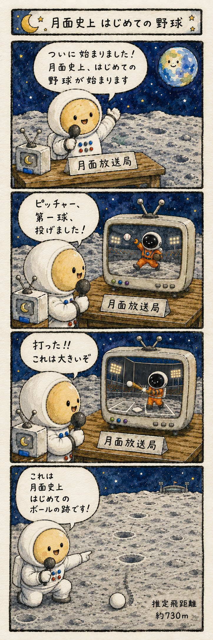 野球の4コマ漫画の導入