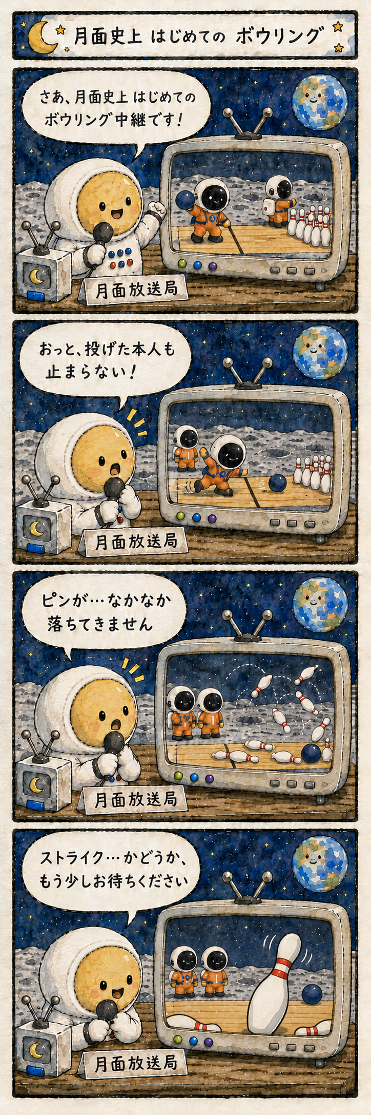 ボウリングの4コマ漫画の導入
