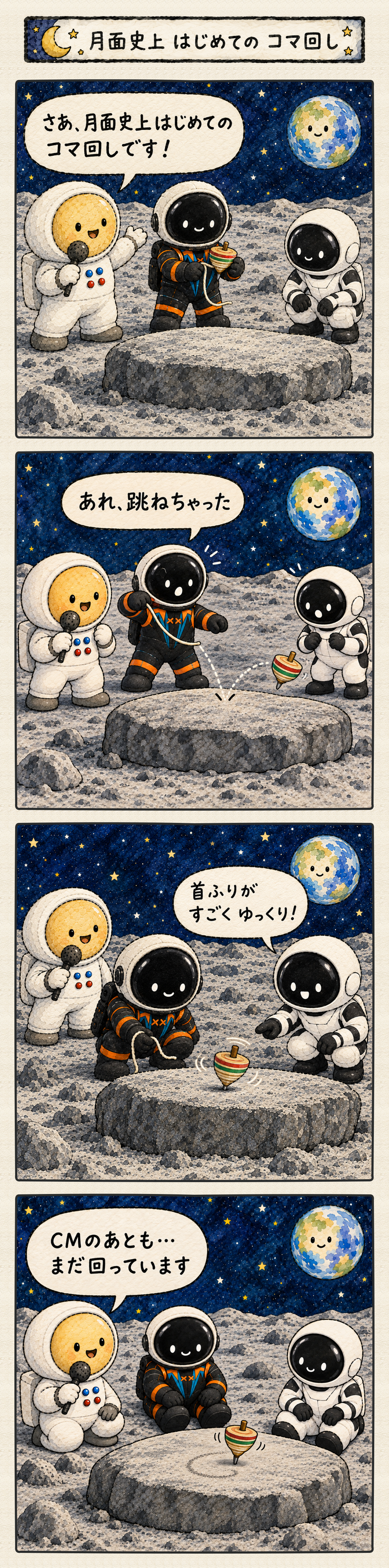 コマ回しの4コマ漫画の導入