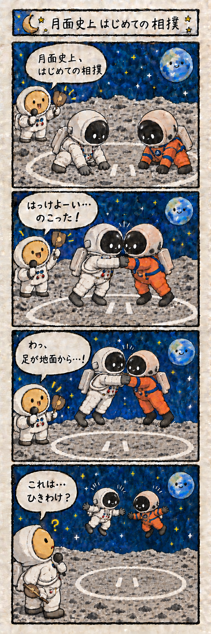 相撲の4コマ漫画の導入